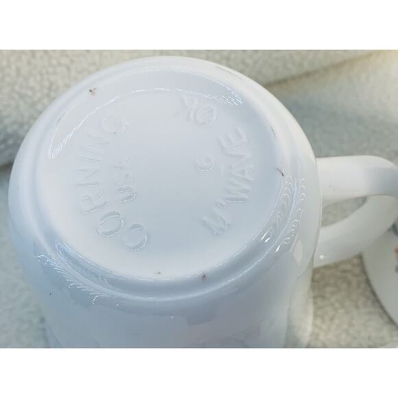 Set of 4 Corning Dutch Lattice Coffee Mug Vintage Coffee Cup s Tulip Heart USA - Picture 8 of 8